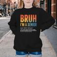 Bruh I'm A Senior Back To School Class Of 2026 Graduation Youth Crewneck Sweatshirt Bruh I'm A Senior Back To School Class Of 2026 Graduation Youth Crewneck Sweatshirt