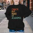 Chaos But Make It Academic Retro Back To School Youth Crewneck Sweatshirt