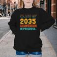 Class Of 2035 Countdown In Progress Fun Back To School Retro Youth Crewneck Sweatshirt Class Of 2035 Countdown In Progress Fun Back To School Retro Youth Crewneck Sweatshirt