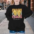 Coach Team Groovy Coquette Bow Cute Back To School Youth Crewneck Sweatshirt Coach Team Groovy Coquette Bow Cute Back To School Youth Crewneck Sweatshirt