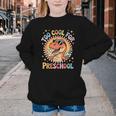 Too Cool For Preschool Dinosaur T-Rex Back To School Youth Crewneck Sweatshirt