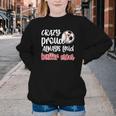 Crazy Proud Soccer Baseball Player Mom Ball Mother Youth Crewneck Sweatshirt Crazy Proud Soccer Baseball Player Mom Ball Mother Youth Crewneck Sweatshirt
