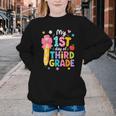 Cute My 1st Day Of Third Grade Pencil Back To School Girls Youth Crewneck Sweatshirt