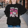 Cute Back To School Pre-K First Day Of School Pre-K Girls Youth Crewneck Sweatshirt