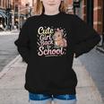 Cute Girl Back To School Capybara First Day Of School Kids Youth Crewneck Sweatshirt Cute Girl Back To School Capybara First Day Of School Kids Youth Crewneck Sweatshirt