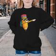 Dabbing Pencil Dancing Back To School First Day Student Boys Youth Crewneck Sweatshirt