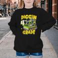 Diggin 4th Grade Bulldozer Back To School Youth Crewneck Sweatshirt