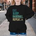 Eat Sleep Baseball Repeat Baseball Player Baseball Youth Crewneck Sweatshirt