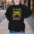 First Day Of 1st Grade Level Begins Back To School Boy Youth Crewneck Sweatshirt
