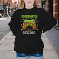 First Day Of Kindergarten Level Begins Back To School Youth Crewneck Sweatshirt
