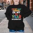 First Day Of My Last Year In Elementary Back To School Youth Crewneck Sweatshirt