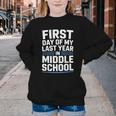 First Day Of My Last Year In Middle School Back To School Youth Crewneck Sweatshirt First Day Of My Last Year In Middle School Back To School Youth Crewneck Sweatshirt
