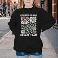 Fourth Grade Dream Team Back To School Boho Flower 4th Grade Youth Crewneck Sweatshirt Fourth Grade Dream Team Back To School Boho Flower 4th Grade Youth Crewneck Sweatshirt