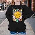 Girls 1st Grade Vibes Smile Face Back To School 1st Grade Youth Crewneck Sweatshirt Girls 1st Grade Vibes Smile Face Back To School 1st Grade Youth Crewneck Sweatshirt