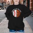 Granny Of Ballers Baseball Basketball Grandma Granny Youth Crewneck Sweatshirt