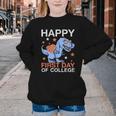 Happy First Day Of CollegeRex Dinosaur Back To School Youth Crewneck Sweatshirt Happy First Day Of CollegeRex Dinosaur Back To School Youth Crewneck Sweatshirt