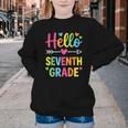 Hello Seventh 7TH Grade Back To School Kids Students Tee Youth Crewneck Sweatshirt