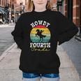Howdy 4th Grade Cowboy Western Back To School Fourth Grade Youth Crewneck Sweatshirt