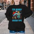 I'm Ready To Crush VPK First Day Of VPK Back To School VPK Youth Crewneck Sweatshirt I'm Ready To Crush VPK First Day Of VPK Back To School VPK Youth Crewneck Sweatshirt