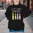 Kindergarten Back To School Crayons Let's Eat Crayon Youth Crewneck Sweatshirt Kindergarten Back To School Crayons Let's Eat Crayon Youth Crewneck Sweatshirt