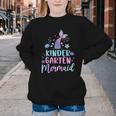 Kindergarten Mermaid Back To School Girls First Day Kinder Youth Crewneck Sweatshirt Kindergarten Mermaid Back To School Girls First Day Kinder Youth Crewneck Sweatshirt