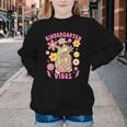 Kindergarten Vibes Groovy Kindergarten Back To School Frog Youth Crewneck Sweatshirt