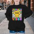 Kindergarten Vibes Smile Face Back To School Kinder Girl Kid Youth Crewneck Sweatshirt