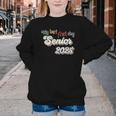 My Last First Day Senior 2025 Back To School Vintage Cool Youth Crewneck Sweatshirt