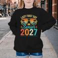 Last First Day Senior 2027 Back To School Students Tee Youth Crewneck Sweatshirt Last First Day Senior 2027 Back To School Students Tee Youth Crewneck Sweatshirt