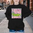 Later Second Grader Cute Alligator Back To School Graduation Youth Crewneck Sweatshirt