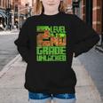 Level 2nd Grade Unlocked Game Pixel Kids Boy Back To School Youth Crewneck Sweatshirt