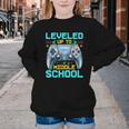Leveled Up To Middle School Video Gamer Back To School Boys Youth Crewneck Sweatshirt