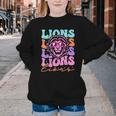 Lion Mascot Back To School Spirit Sports Men Women Groovy Youth Crewneck Sweatshirt Lion Mascot Back To School Spirit Sports Men Women Groovy Youth Crewneck Sweatshirt