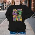 Mardi Gras Six Seven Baseball Drip Number 6 7 Meme Youth Crewneck Sweatshirt