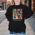 Math Coach In My Back To School Era Women Groovy Youth Crewneck Sweatshirt