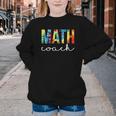 Math Coach For Work Tie Dye Back To School Appreciation Day Youth Crewneck Sweatshirt Math Coach For Work Tie Dye Back To School Appreciation Day Youth Crewneck Sweatshirt