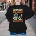 Mission Fifth 5th Grade Accepted Astronaut Back To School Youth Crewneck Sweatshirt