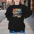 Office Staff Rocks Back To School Secretary Administrative Youth Crewneck Sweatshirt Office Staff Rocks Back To School Secretary Administrative Youth Crewneck Sweatshirt