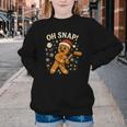 Oh Snap Gingerbreadman Christmas Baseball Youth Crewneck Sweatshirt