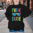 Pre-K Dude Shirt Back To School First Day Of Preschool Boy Youth Crewneck Sweatshirt