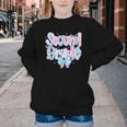 Preppy Second Grade First Day Back To School 2nd Grade Bow Youth Crewneck Sweatshirt
