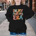In My Principal Era Retro Groovy Back To School Principal Youth Crewneck Sweatshirt In My Principal Era Retro Groovy Back To School Principal Youth Crewneck Sweatshirt