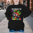Ready To Crush Kindergarten T-Rex Back To School Boys Youth Crewneck Sweatshirt Ready To Crush Kindergarten T-Rex Back To School Boys Youth Crewneck Sweatshirt