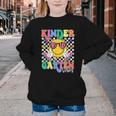Retro Groovy Kinder Garten Vibes Smile Team Back To School Youth Crewneck Sweatshirt Retro Groovy Kinder Garten Vibes Smile Team Back To School Youth Crewneck Sweatshirt