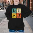 Retro Style Baseball Lover Playing Men Women Kids Baseball Youth Crewneck Sweatshirt