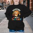 Roaring Into First Grade Lion 1st Grade Back To School Youth Crewneck Sweatshirt Roaring Into First Grade Lion 1st Grade Back To School Youth Crewneck Sweatshirt