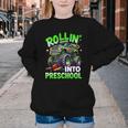 Rollin' Into Preschool Monster Truck Back To School Boys Youth Crewneck Sweatshirt Rollin' Into Preschool Monster Truck Back To School Boys Youth Crewneck Sweatshirt