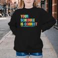 Your Schedule Is Correct Back To School Life Youth Crewneck Sweatshirt Your Schedule Is Correct Back To School Life Youth Crewneck Sweatshirt