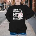 My Senior Baseball Senior Mom 2026 Baseball Senior Mama Youth Crewneck Sweatshirt