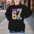 Six Seven Drip Baseball Player Number 67 Or 67th Birthday Youth Crewneck Sweatshirt